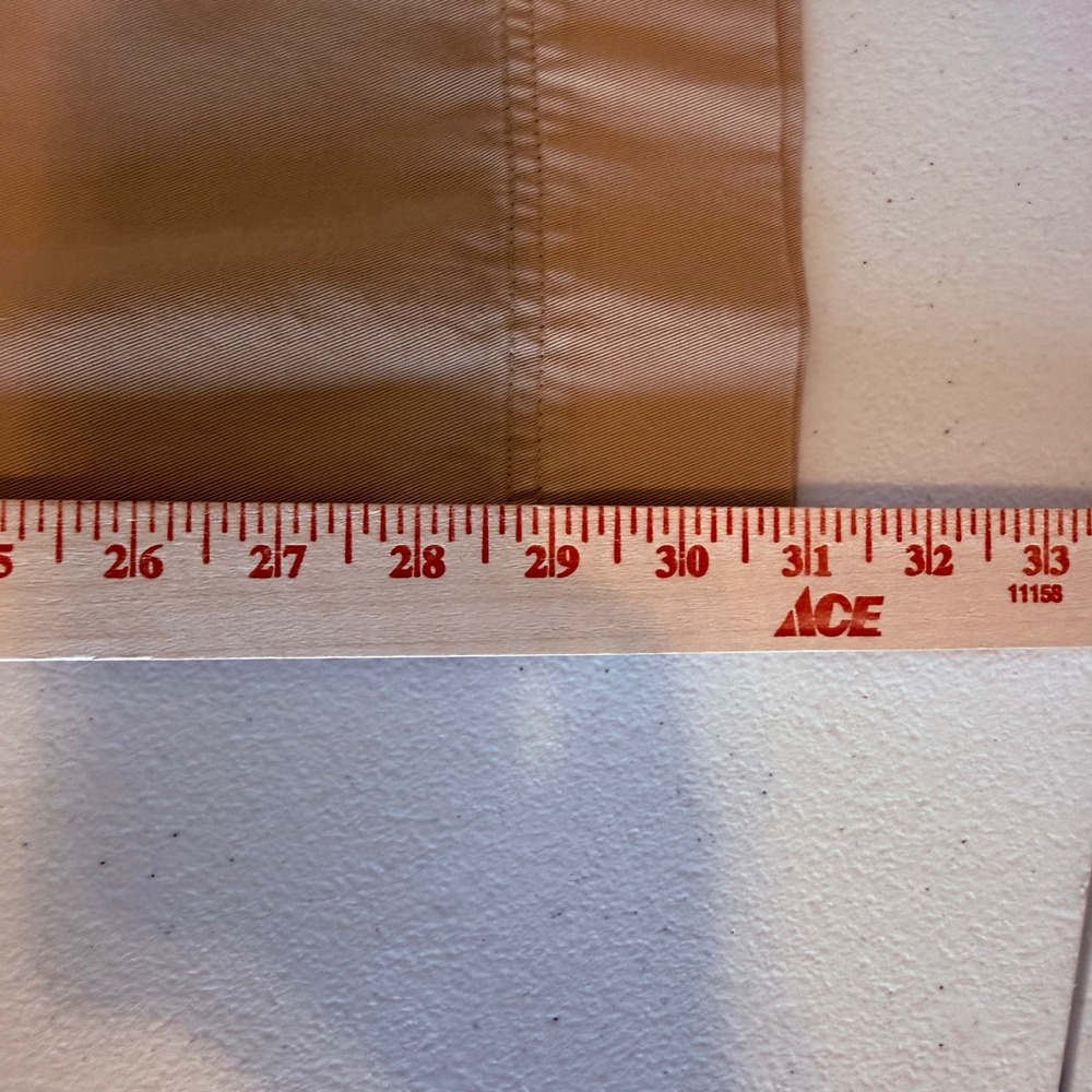 VTG Ralph Lauren Khaki Wide Leg Chino Pants Tan 100% Cotton Size 16 NWT Wide Leg - Picture 7 of 11